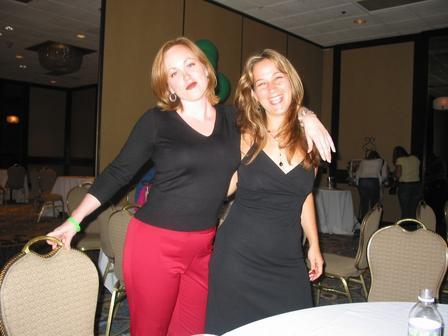 Carolyn Meeker and me at the 10-year reunion, 2003