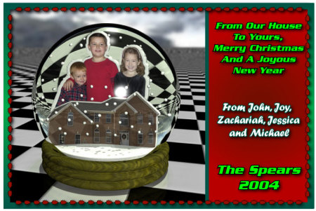 Spears Family Christmas Card 2004