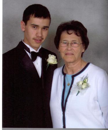 My son BJ with my mother Winnie