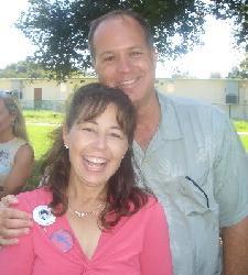 With Laurie Santos-Weber at Paly '77 Reunion Picnic