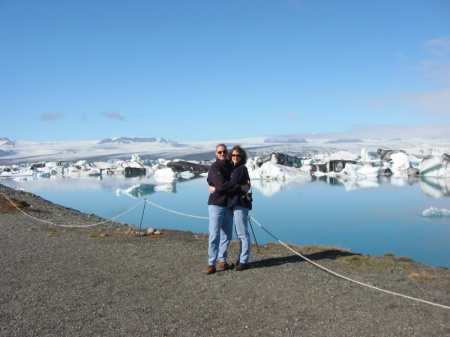 Jenny and I at Jokursalon (Glacier) Bay