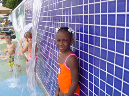 Kiah at the Water Park