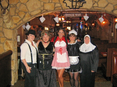 me and friends on halloween dress up for work