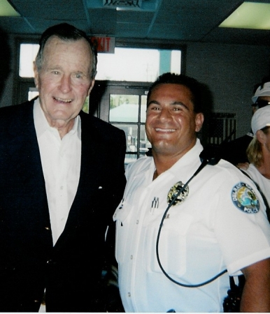 Former President Bush and I
