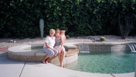 My mom & I in California