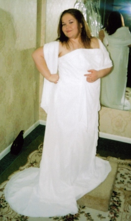 Me in my wedding dress