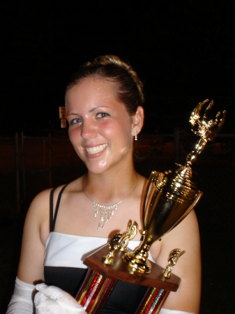Ashley with Grand Champion trophy - 9-22-05