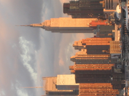 View of New York City from our home,New Jersey