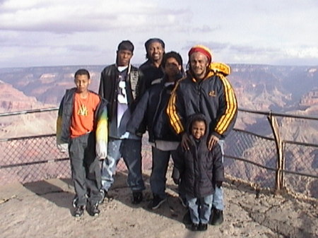 At the Grand Canyon in 2001