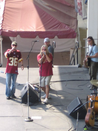 On Stage at FedEx Field 2007