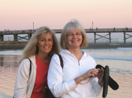 Oct. 2006 Huntington Beach, CA w/ my sister Lisa