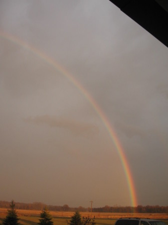 right side of full rainbow