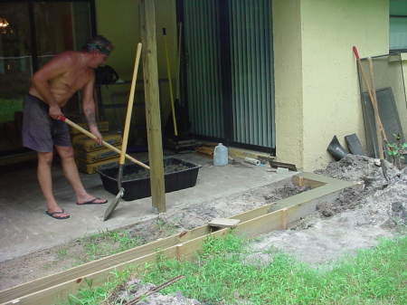 Remodeling Lanai, 7/06 Palmetto, Florida