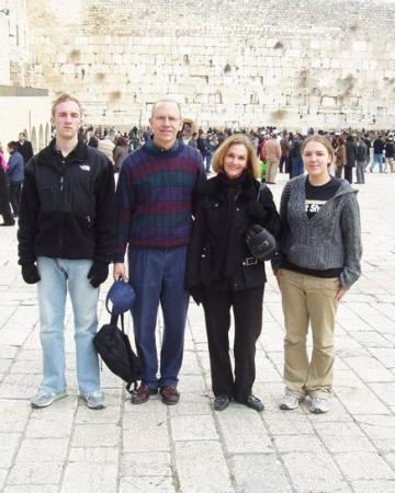 Seth, Roy, me & Lauren at The Wailing Wall, Jerusalem
