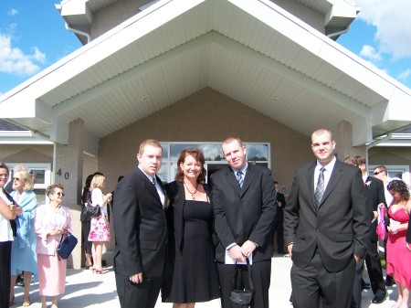 My wife and three sons.