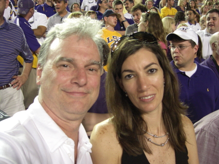 Angele and Tim at LSU game