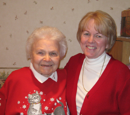 My mom & me Christmas 2008