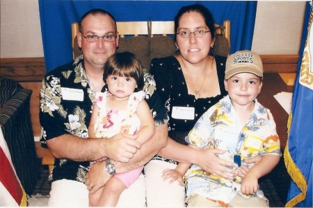 Family Photo at Deployment Fair on base