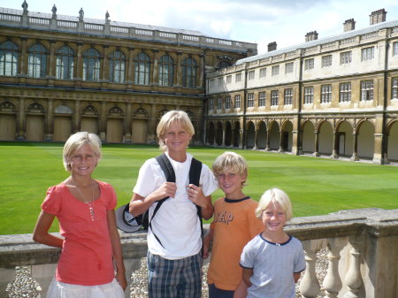 My kids at Cambridge University, England
