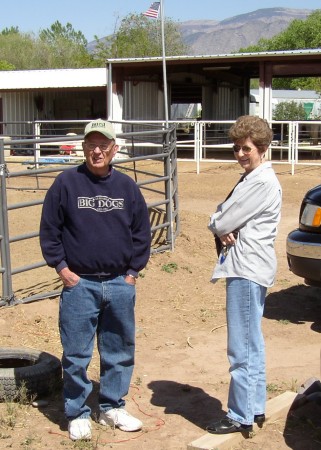 Mom & Dad at the ranch.