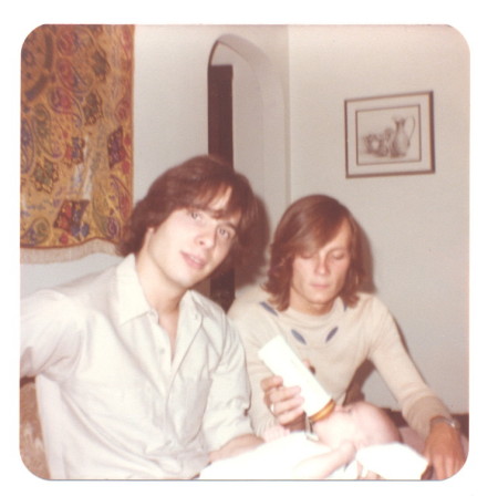 Me , My son, and College bud, 1977