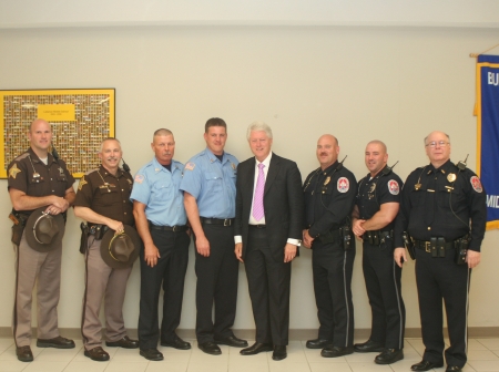 Fire & Police at a President Clinton Rally