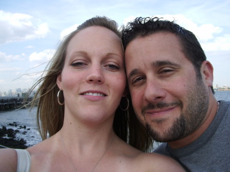 Me and my fiance on liberty Island