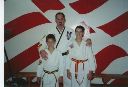 Boys Taekwondo Training