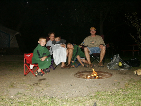 Chilling 'round the campfire