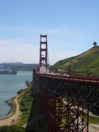 SF Bridge on Marin side