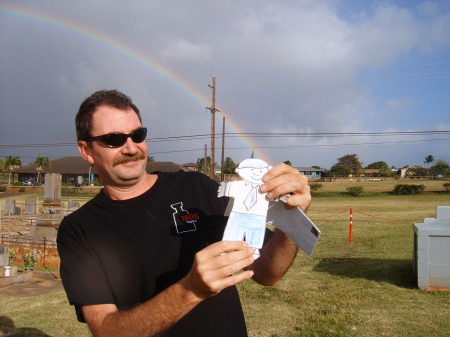 Steve and Flat Stanley Santoni