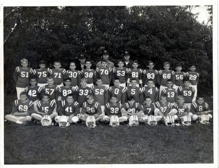 Northern League 95 lb team, Fall 1966