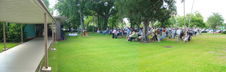 Panorama of courtyard