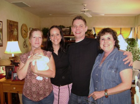 Me, Phoebe, sis Becky, her husband Jeff, & Mom