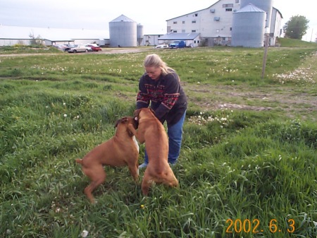 me and my boxer boys!