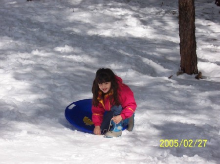 Selena in the snow
