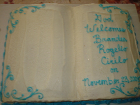 Branden's Baptismal Cake