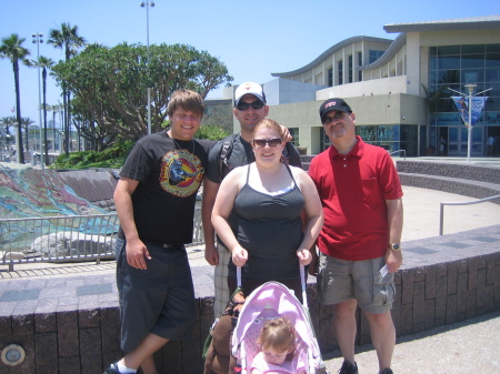 Matt, Justin, his wife Jamie and Jadyn and me