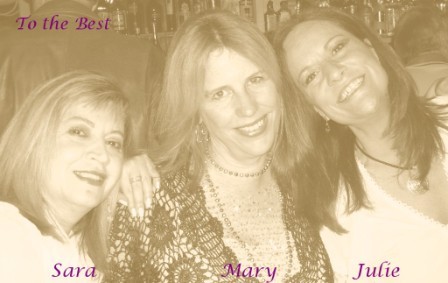 Sara, Me and Julie at our fav hangout
