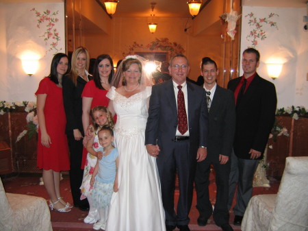 My family at my wedding (second marriage)
