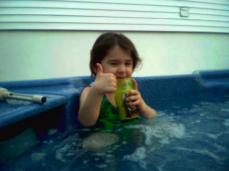 My buddie in our Jacuzzi May 2006