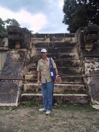 Rick at the Myan Ruins