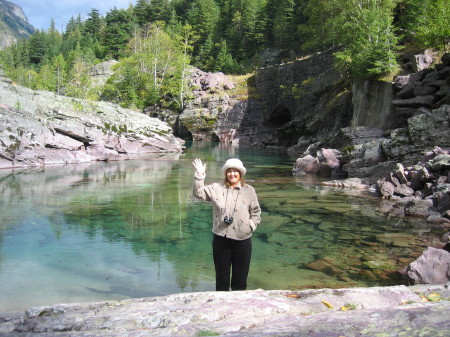 Nina at Glacier Park