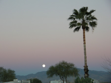 Moon over Arizona