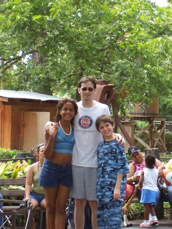 Me and My kids at Six Flags over Texas