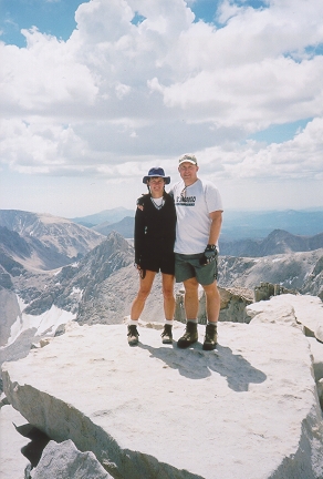 Wife and I on Mt. Whitney