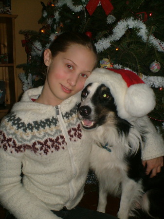 Amelia and Blue Christmas 2004