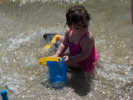 Guinevere in the sand