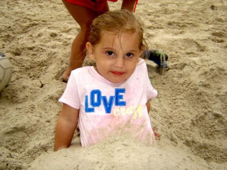 Taylor at the beach