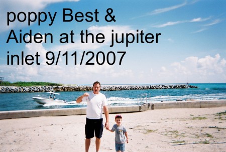 my husband & grandson jupiter inlet 9/11/2007